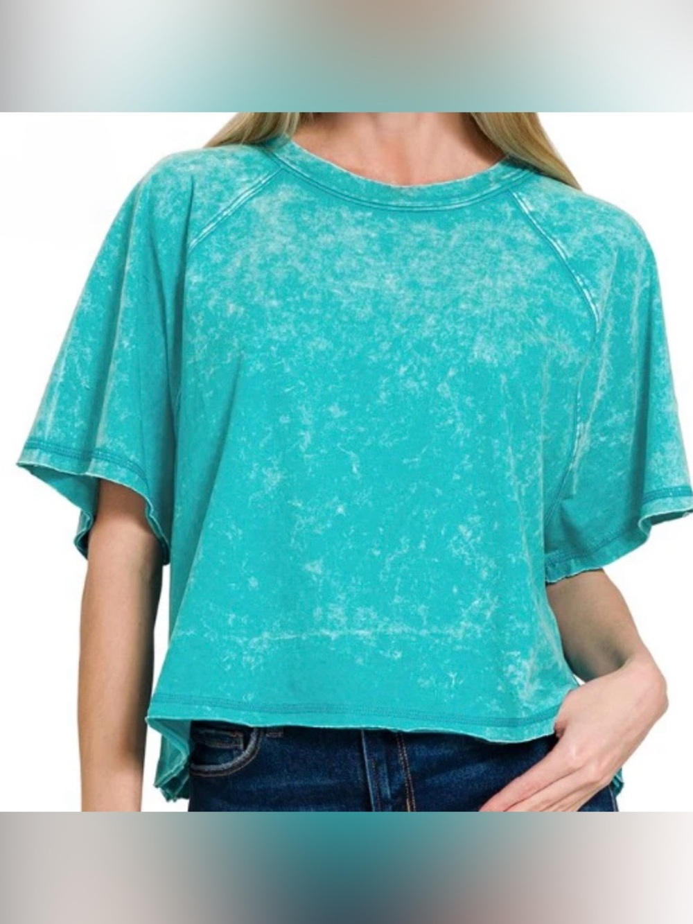 Zenana Outfitters Teal Top